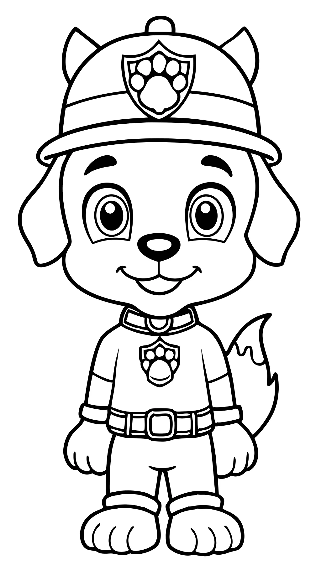 paw patrol marshall coloring pages